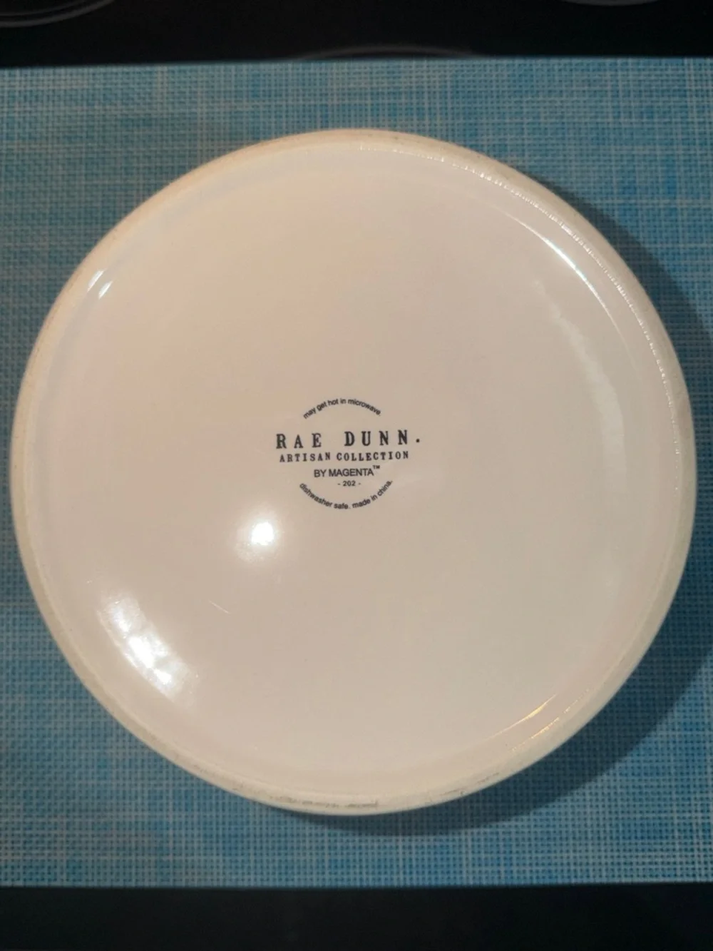 RAE DUNN White Ceramic ‘Dogs Rule’ lettering